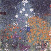 Gustav Klimt Flower Garden Norge oil painting reproduction